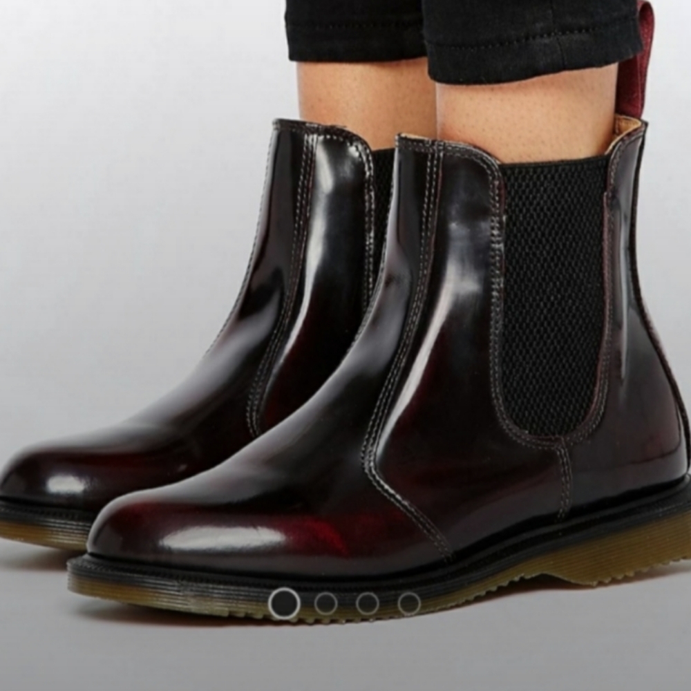 Dr.Martin Chelsea boots, smooth leather Flora Air Wair